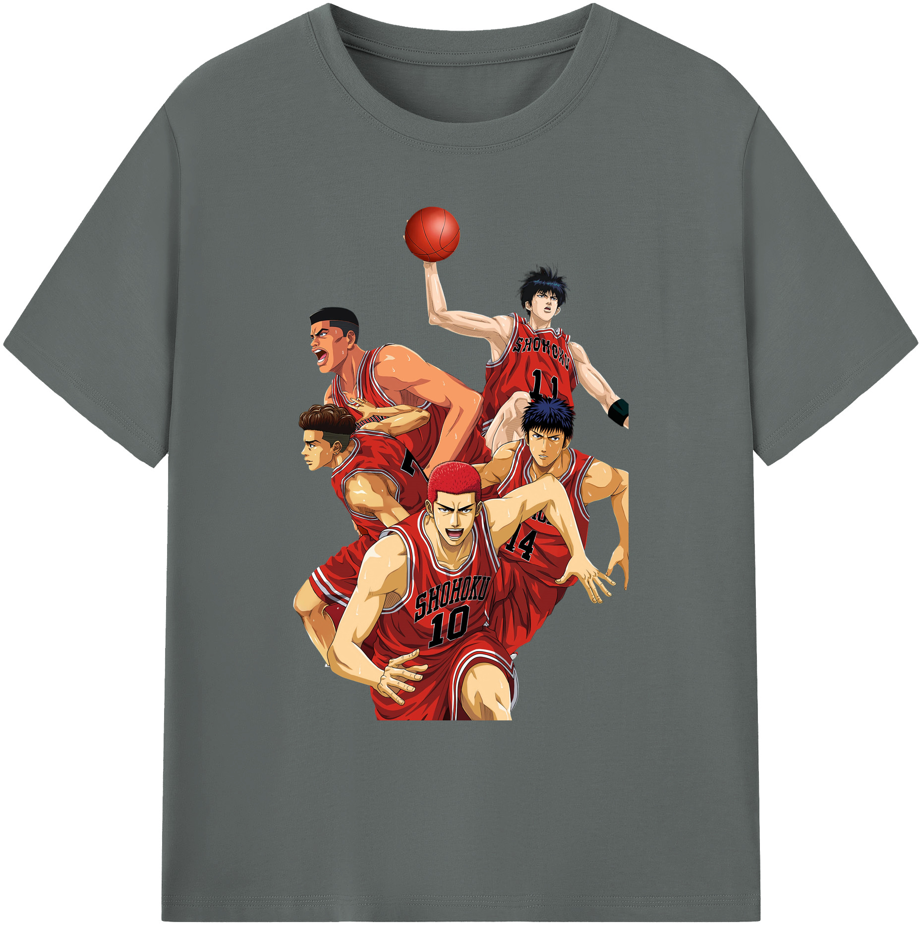 （画像用） SLAM DUNK／スラムダンク 綿100％ メンズ半袖Tシャツ｜肌触りやわらか＆通気性